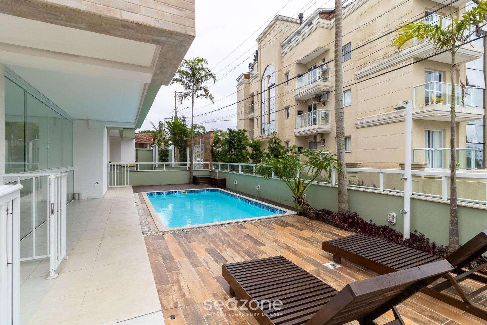 Lindo apto com sacada a 150m da praia SDP206 Florianopolis Exterior foto