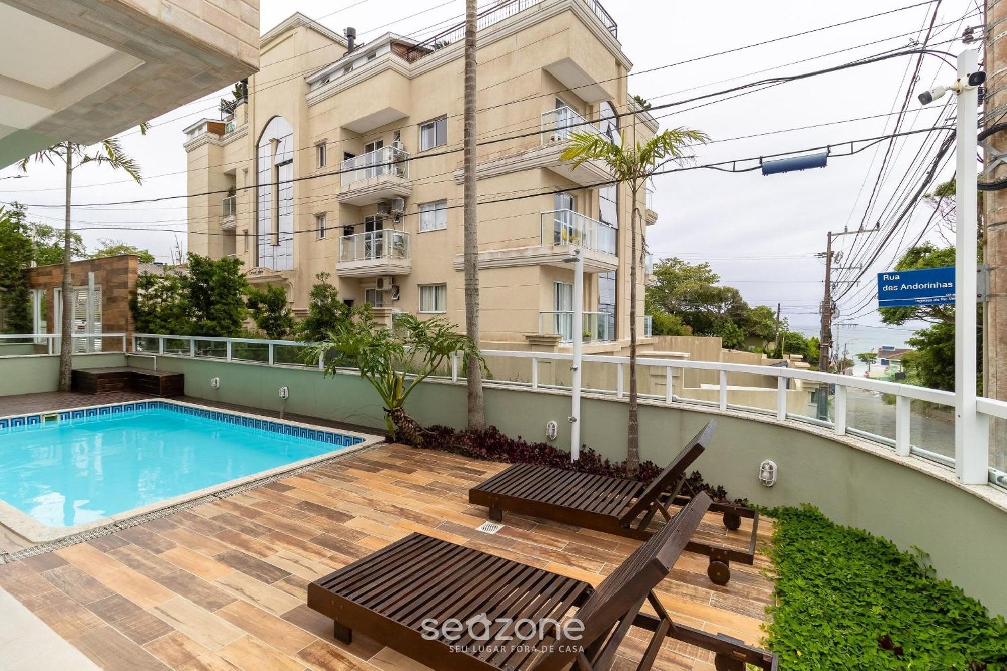 Lindo apto com sacada a 150m da praia SDP206 Florianopolis Exterior foto